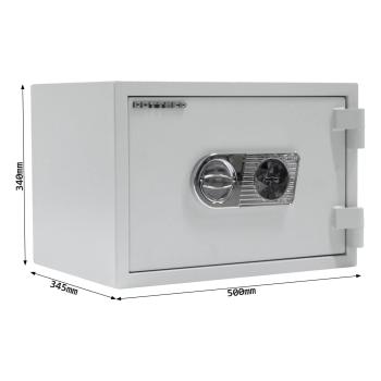 Rottner Wertschutzschrank EN1 Opal Fire OPD-35 Doppelbartschloss lichtgrau T05621